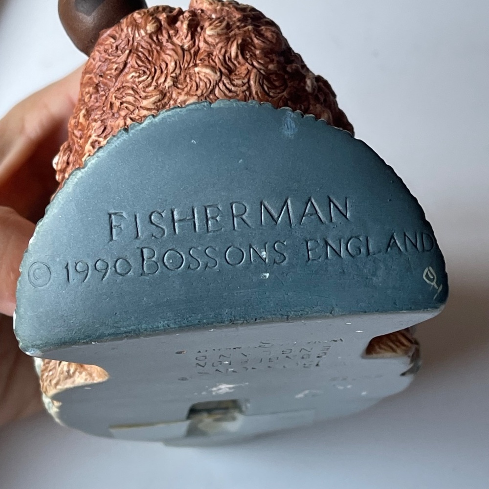 Bossons Chalkware Head Fisherman with Pipe and Stocking - Picture 3 of 9